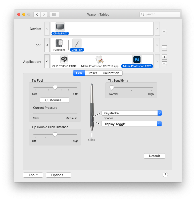 wacom drivers intuos installed but not working